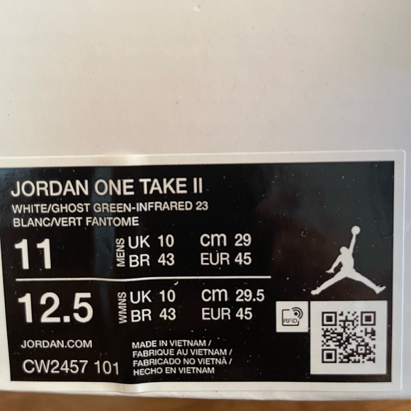 New  Men’s Nike Jordan One Take II size9 - Picture 10 of 13